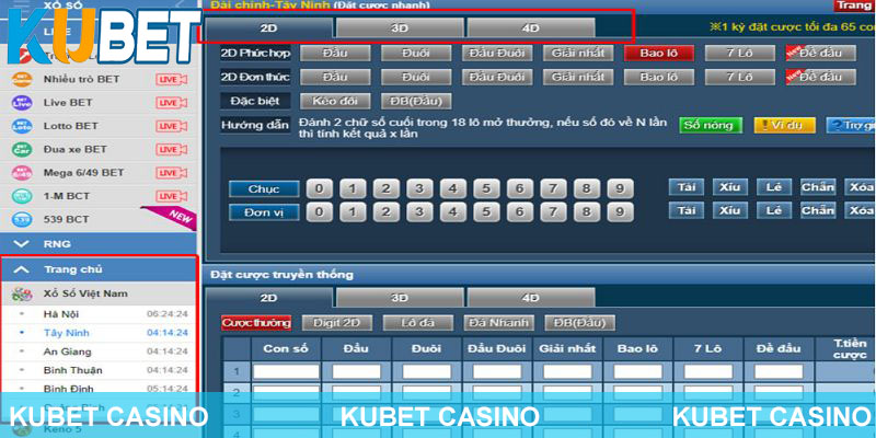 Truy cập Kubet tham gia cá cược xổ số miền Nam